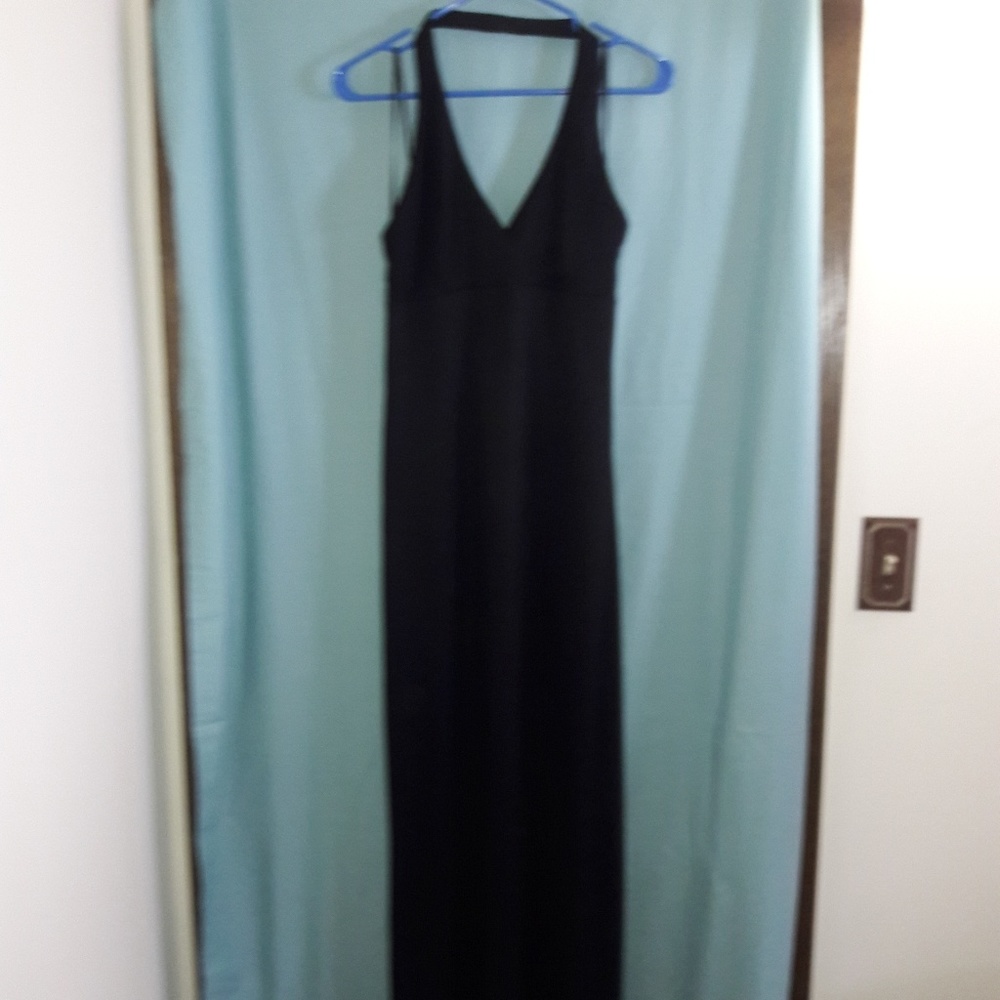 Black halter dress